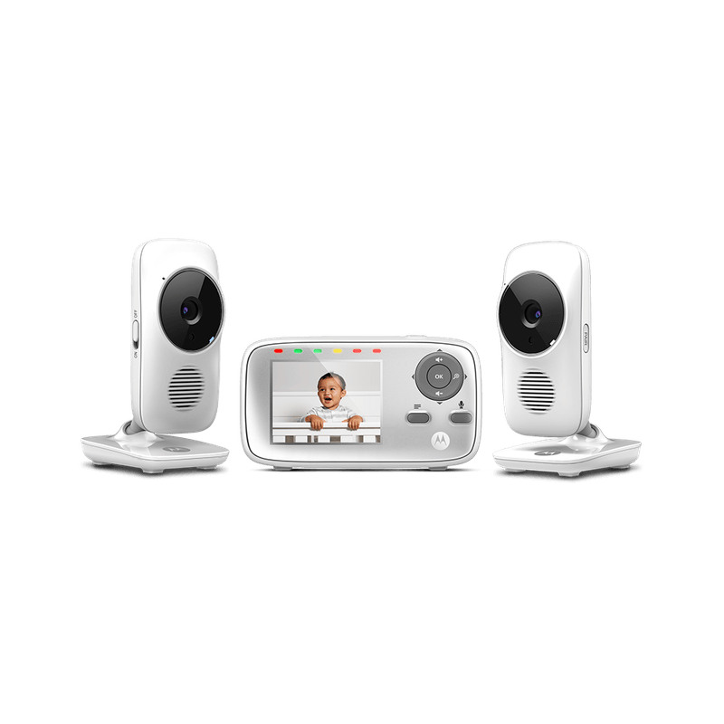 Motorola Mbp4 2 2 8 Video Baby Monitor With Two Cameras Motorola