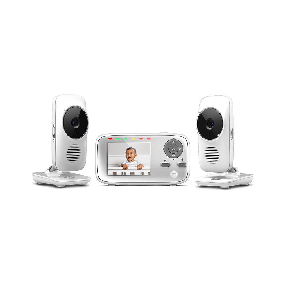 video monitor with two cameras