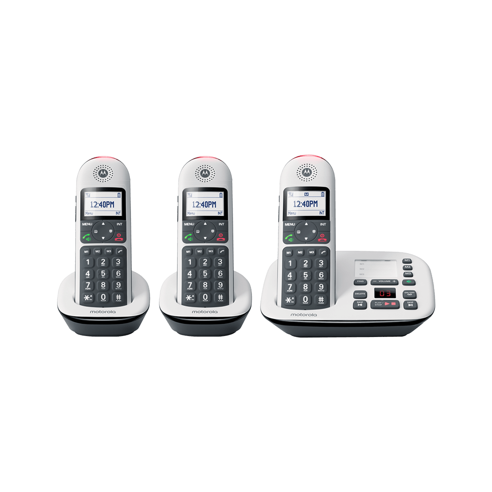 Silver Motorola MA551 5.8 GHz Analog Cordless Phone with Caller ID 