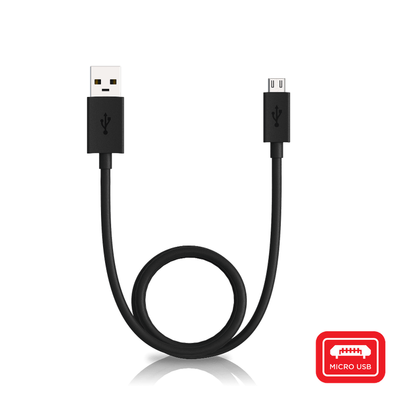 Motorola Data/Charging Cable USB-A to Micro-USB — Black - Motorola