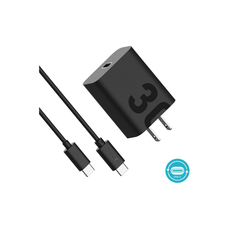 TurboPower™ 30 Wall Charger with USB-C to USB-C Data Cable - Motorola