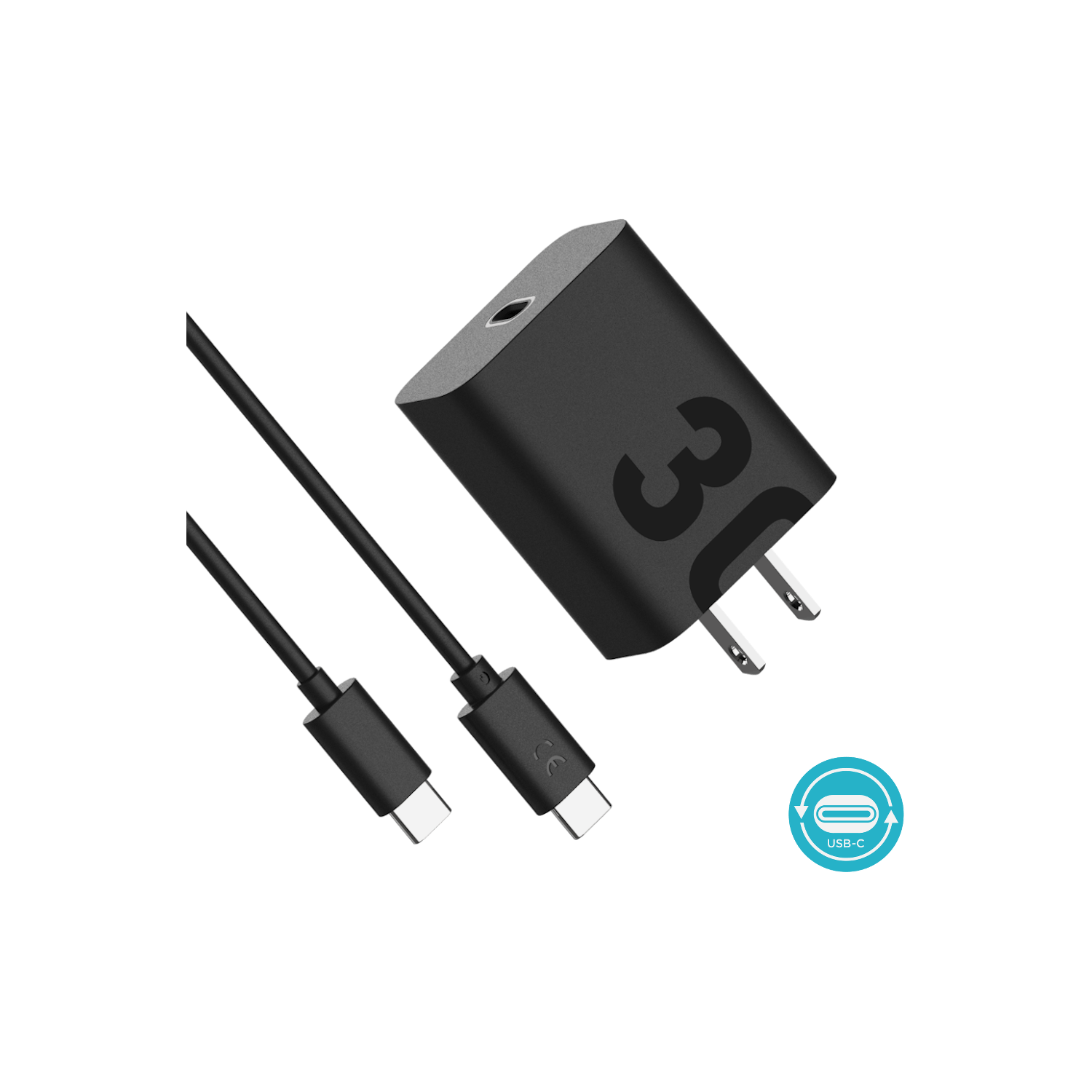 TurboPower™ 30 Wall Charger with USB-C to USB-C Data Cable