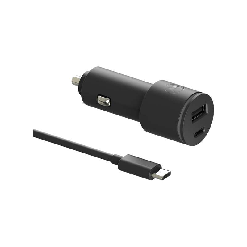 Motorola TurboPower™ Share 45W Car Charger with USB-C Data Cable - Motorola