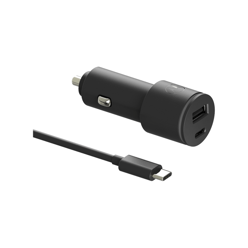 Motorola TurboPower™ Share 45W Car Charger with USB-C Data Cable - Motorola