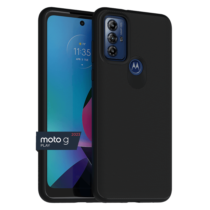 Motorola Moto G Play (2023) Textured Protective Case- Black - Motorola