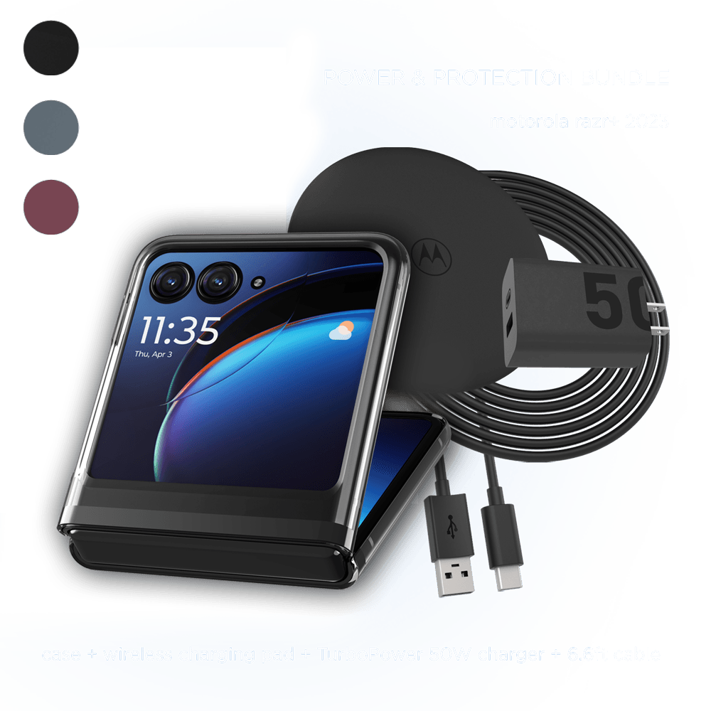 Motorola Razr+ 2023 Power & Protection Bundle