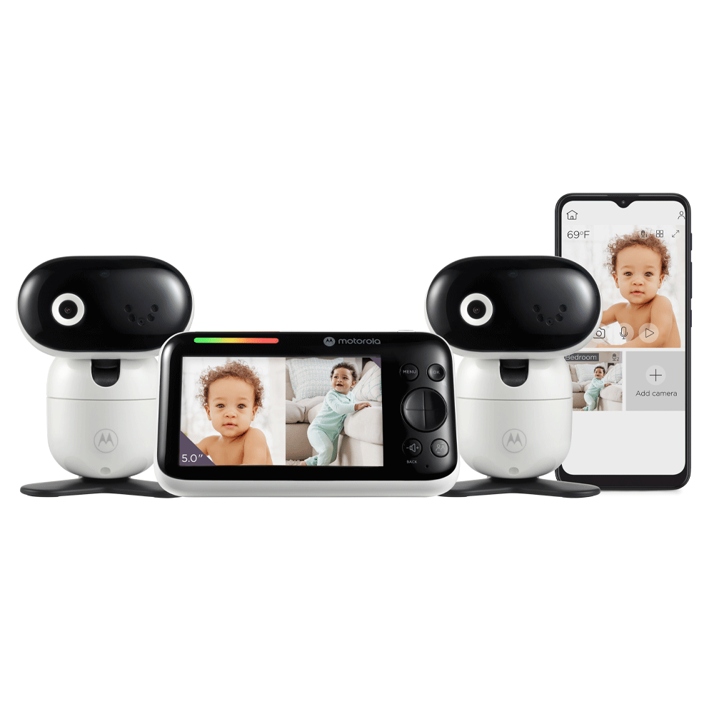 PIP1510-2 CONNECT 5.0" Wi-Fi Motorized Video Baby Monitor- Two Camera Set