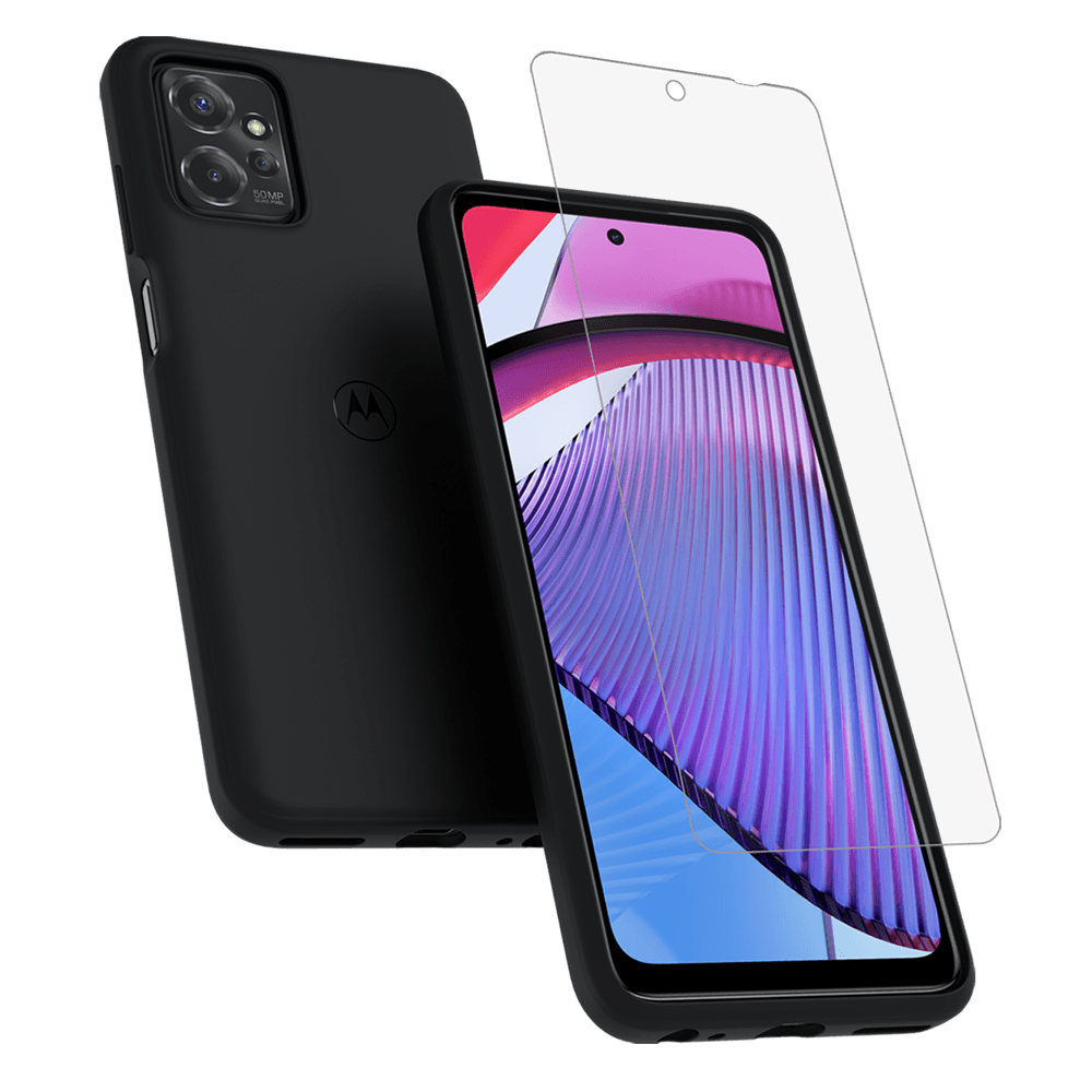 Moto G Power 5G 2023 Case and Screen Protector Bundle