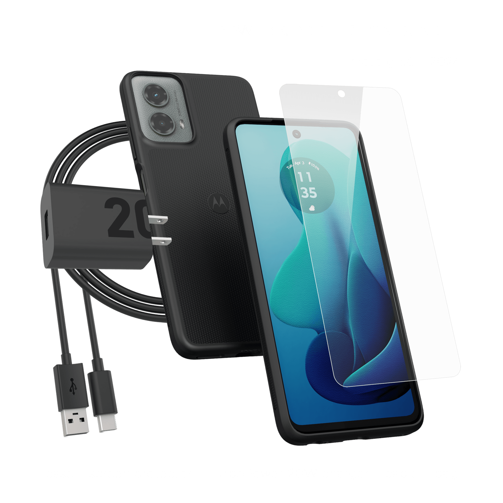 Moto G 5G 2024 Power & Protection Bundle