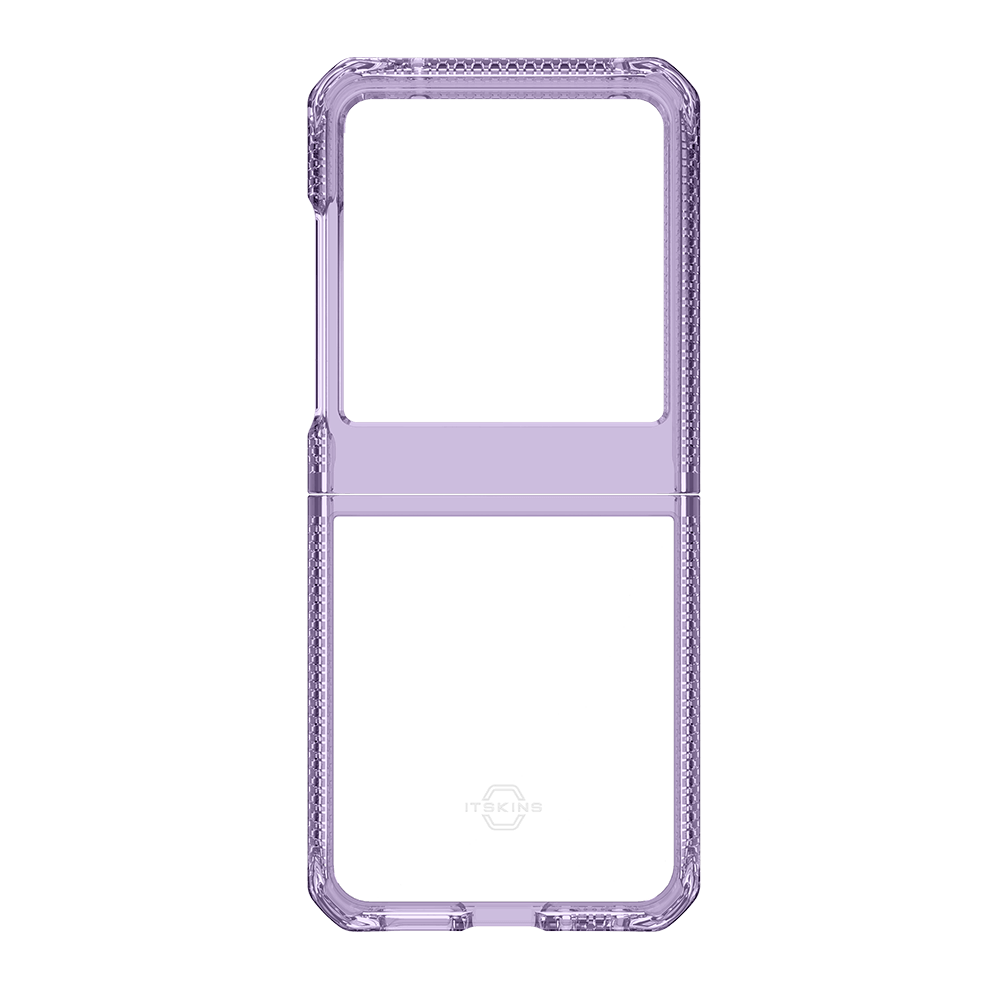 ITSKINS Hybrid R Clear (Light Purple) Antimicrobial Case for Motorola