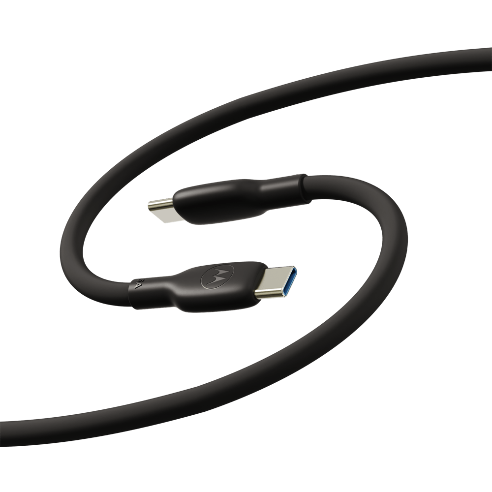 Motorola TurboPower Silicone 5A USB-C to USB-C Cable - 6.6ft/2m