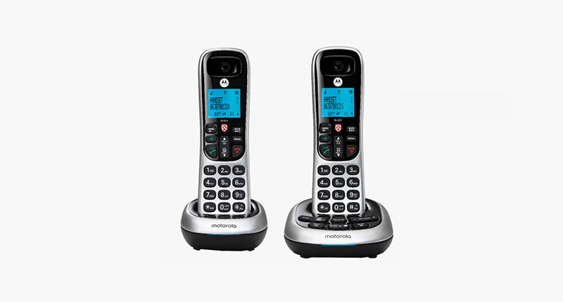 Téléphone numérique sans Fil avec répondeur Motorola CD211 Noir
