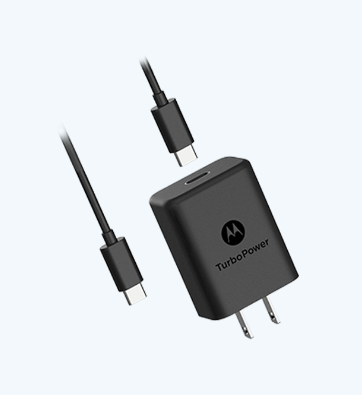 Motorola TurboPower 20 QC3.0 Charger with 1m USB-A India